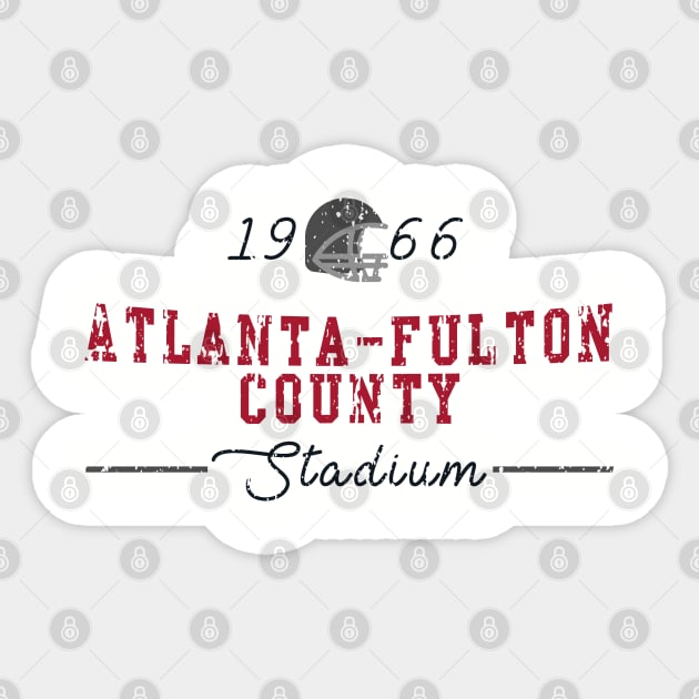 Atlanta-Fulton County Stadium Sticker by HomePlateCreative